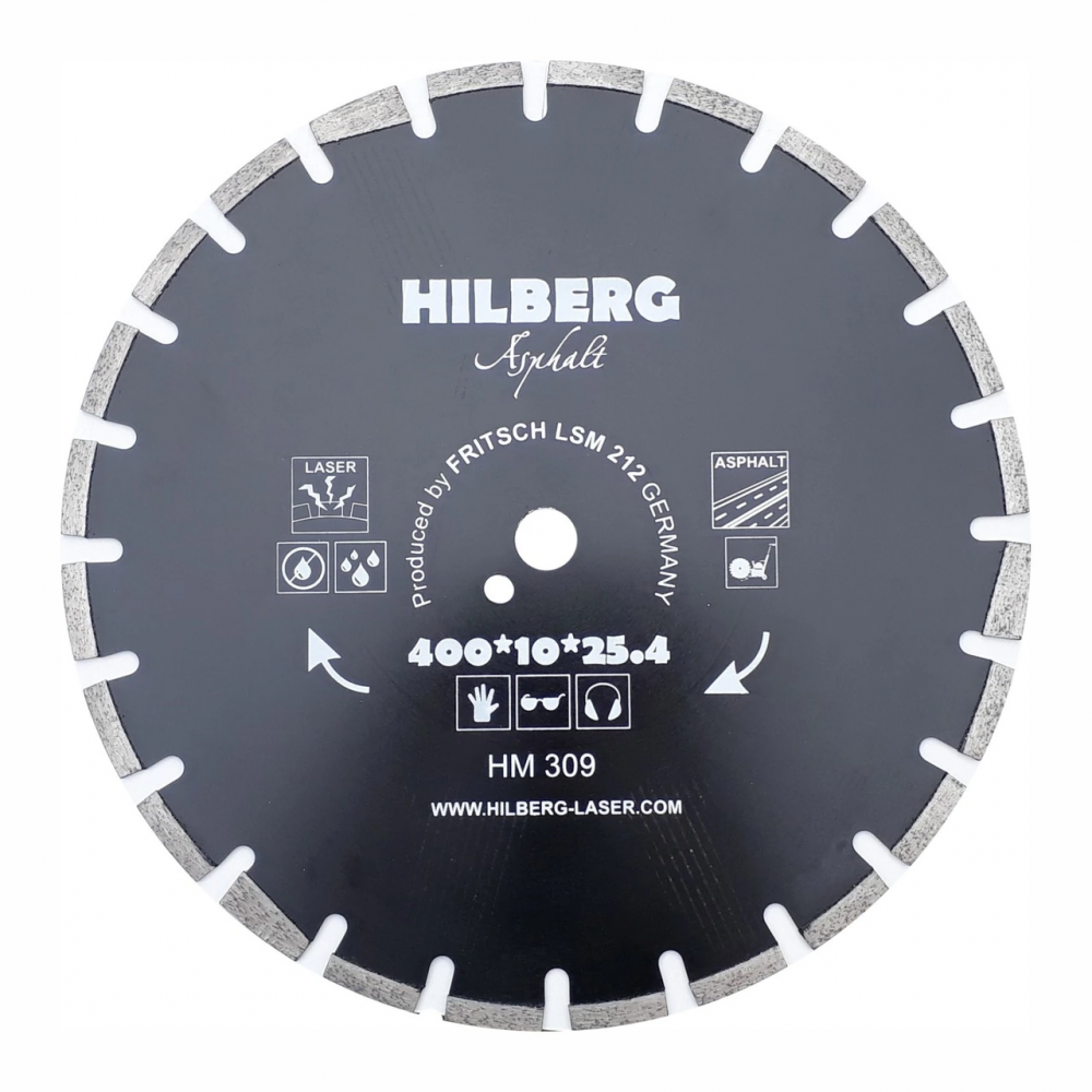 Диск алмазный отрезной 400*25,4 Hilberg Hard Materials Лазер асфальт HM309