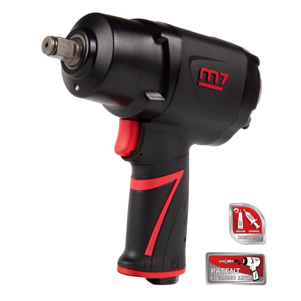Гайковерт пневматический ударный 1/2", 1627 Нм, система "EZ Grease" MIGHTY SEVEN NC-4255QH