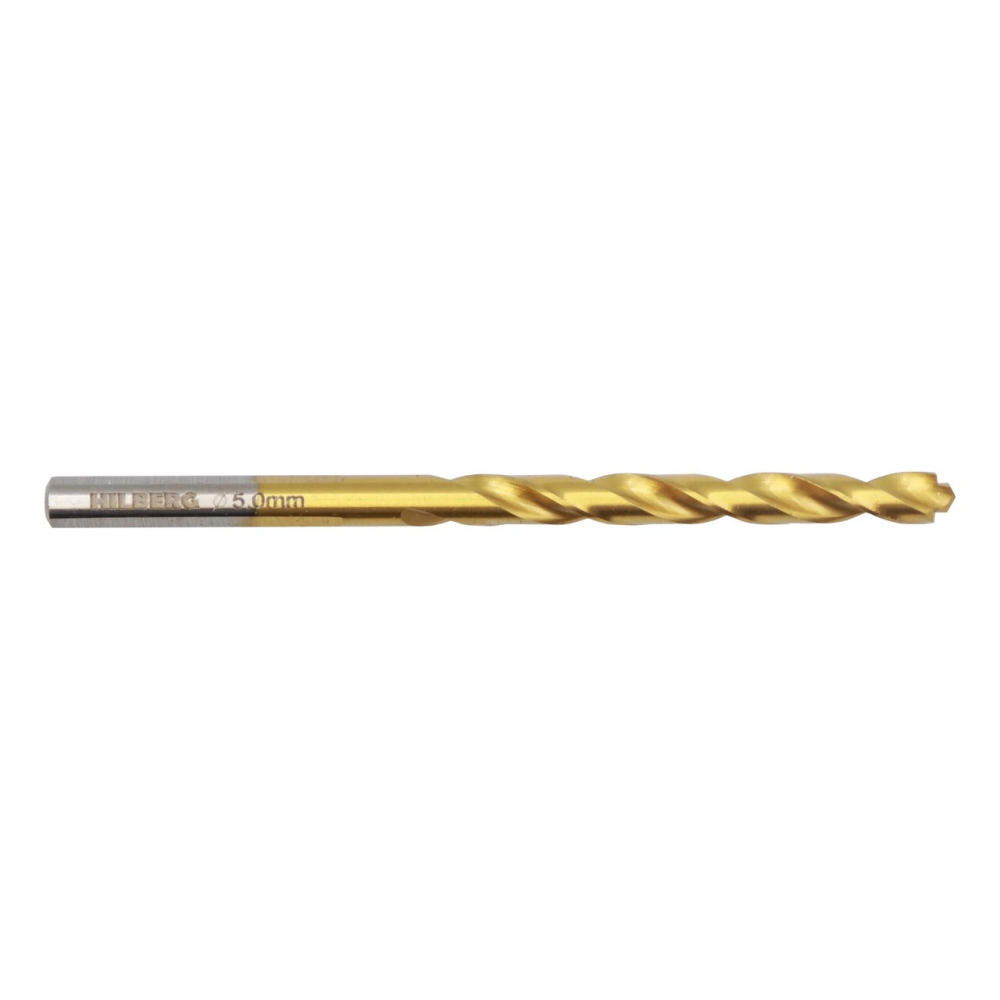 Сверло по металлу 5.0*86(52)мм Hilberg Cobalt 5% TOP, CO050