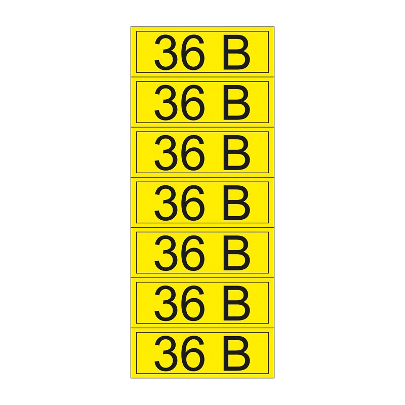 Наклейка знак электробезопасности «36 В» 35х100 мм REXANT (7шт на листе)