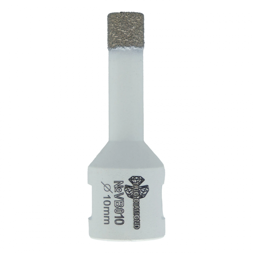 Коронка алмазная по керамограниту 10 мм, М14, Vacuum Brazed, VB010