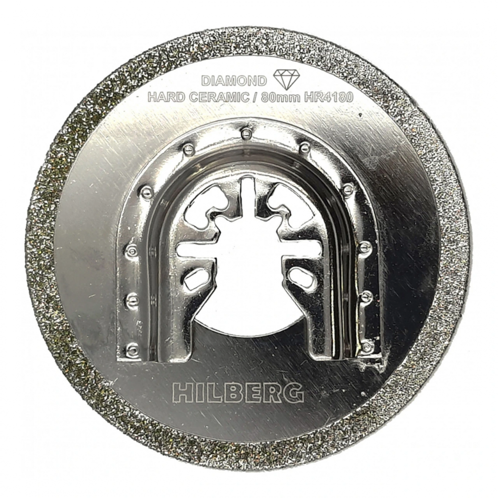 Полотно алмазное отрезное по керамике и керамограниту Hilberg Round El-P 80 mm HR4180