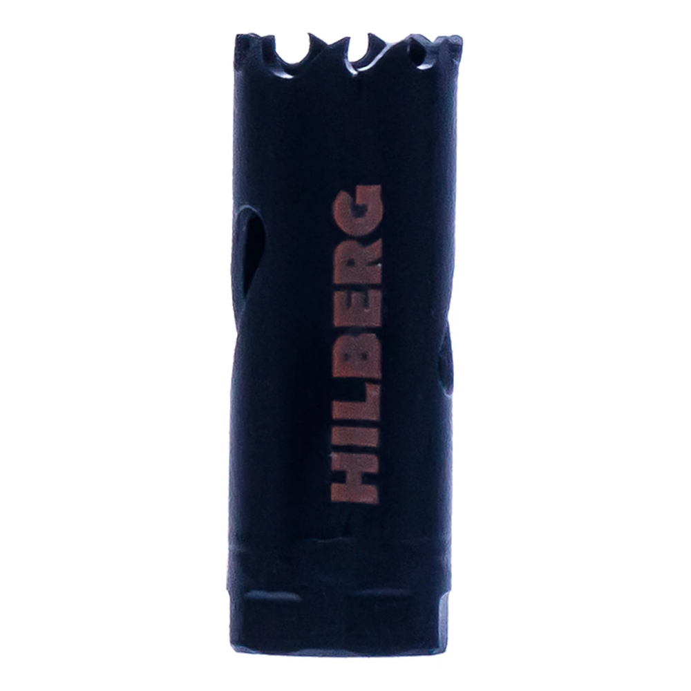 Коронка биметаллическая по металлу 19мм, крупный зуб, Hilberg Bi-Metal Cobalt 8% (М42), CML019