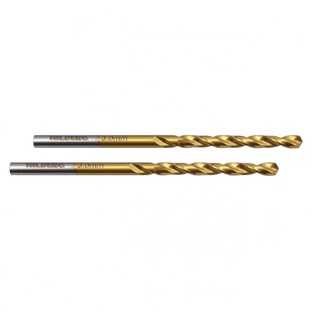 Сверло по металлу 3.0*61(33)мм (2шт) Hilberg Cobalt 5% TOP, CO030