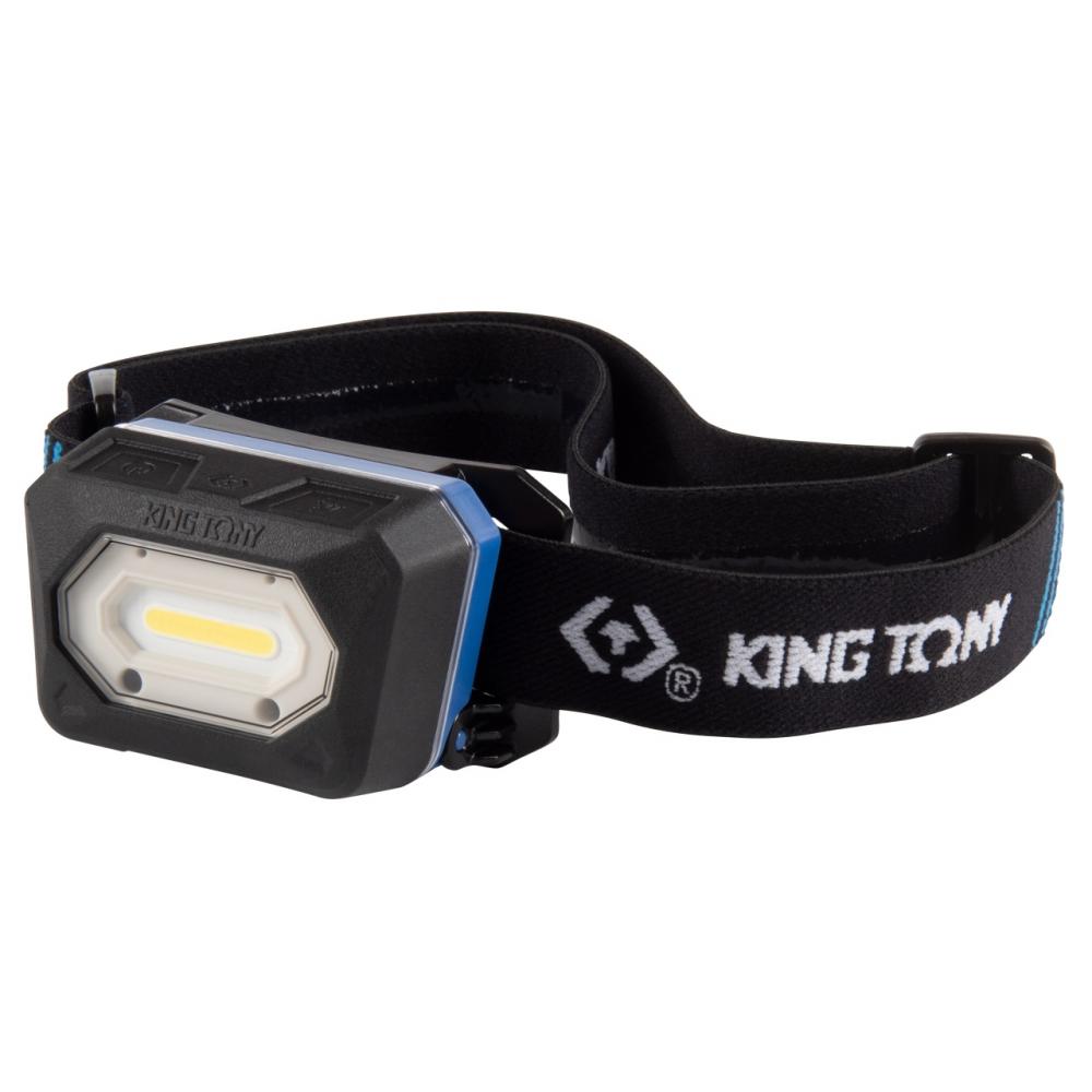 Фонарь светодиодный, налобный, 1 Led COB, 3,7 В KING TONY 9TA522