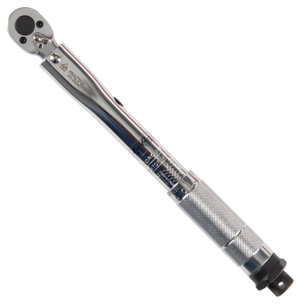 Ключ динамометрический 1/4", 2-24 Нм, в пластиковом кейсе МАСТАК 012-20024C