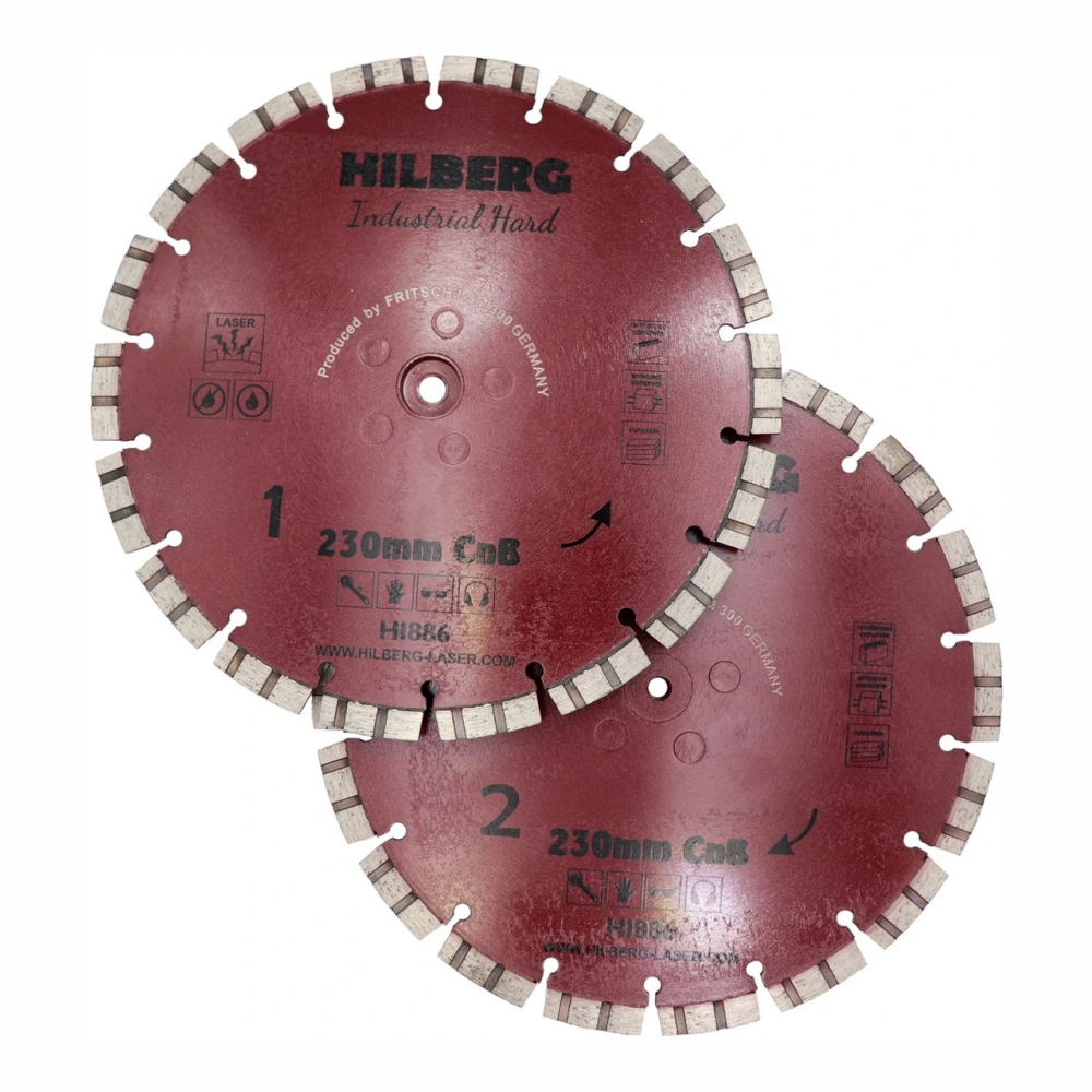 Диск алмазный отрезной 230x2 Hilberg Industrial Hard CnB HI886