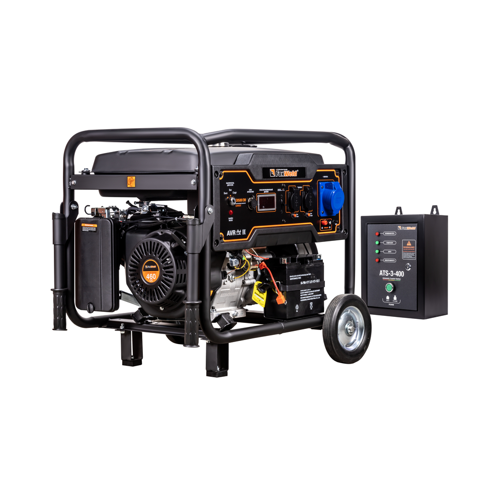 Генераторы бензиновые FoxWeld Бензиновый генератор FoxWeld Expert G9500 EW в компл. с блоком автоматики