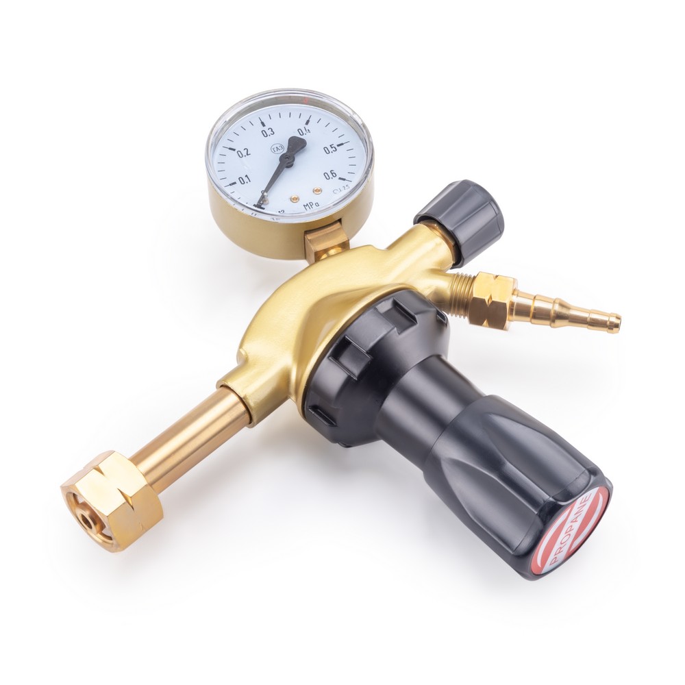Редукторы газовые FoxWeld Редуктор FoxWeld GRE-2000 (пропановый, 1 манометр, вентиль, пр-во FoxWeld/КНР)