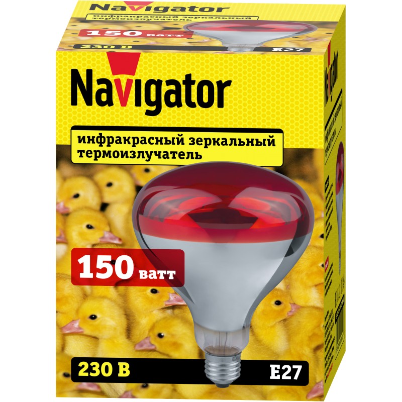 Термоизлучатель Navigator 93 971 NI-R125-150-230-E27-ИКЗК