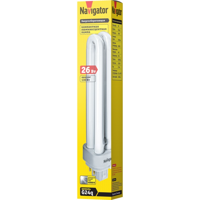 Лампа Navigator 94 094 NCL-PD-26-840-G24q